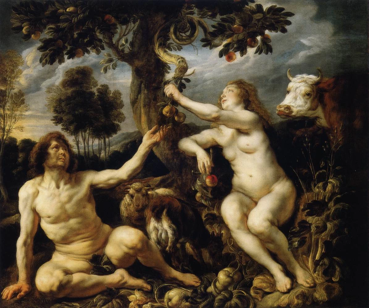 La caduta dell'uomo - Adamo ed Eva, Szépmûvészeti Múzeum, Budapest